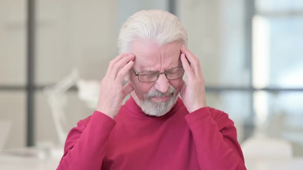 Old Man Having Headache alt
