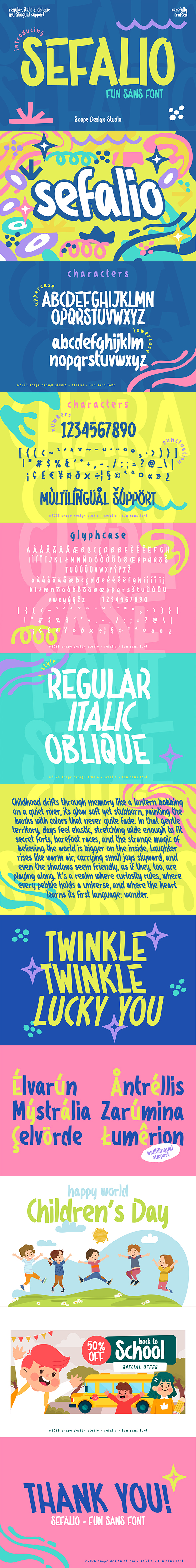 Sefalio - Fun Sans Font