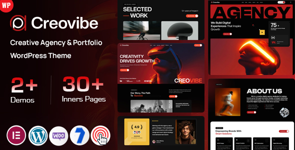 Creovibe – Creative Agency & Portfolio WordPress Theme