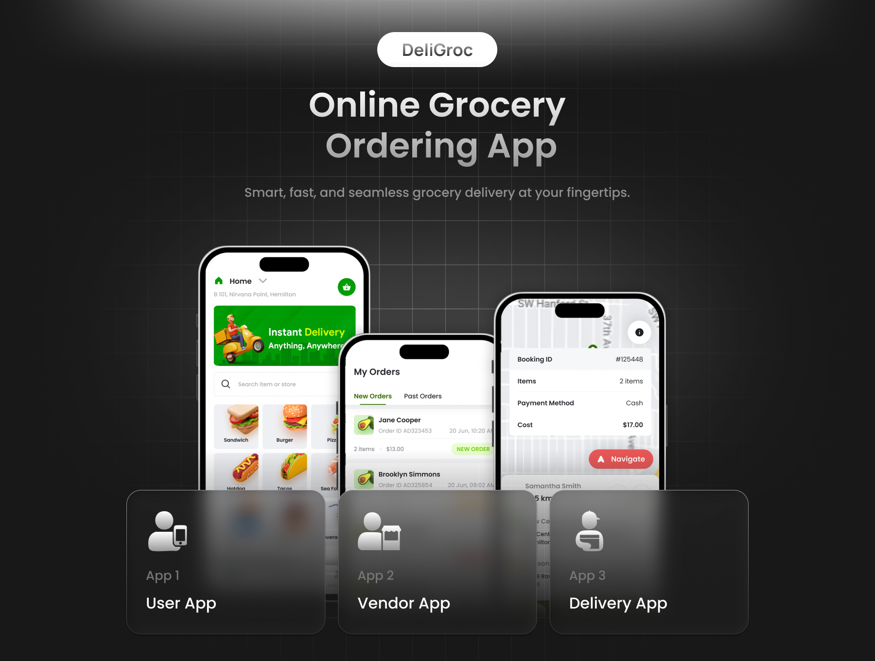 6 App Template| Multi Vendor Grocery Delivery | On-Demand Supermarket ...