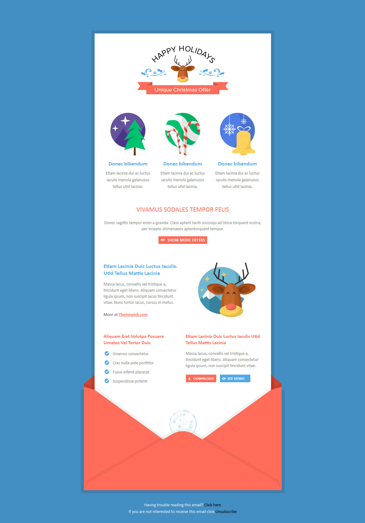 Annual new year's newsletter template Exclusive New Year Newsletter by ThemeWish | ThemeForest