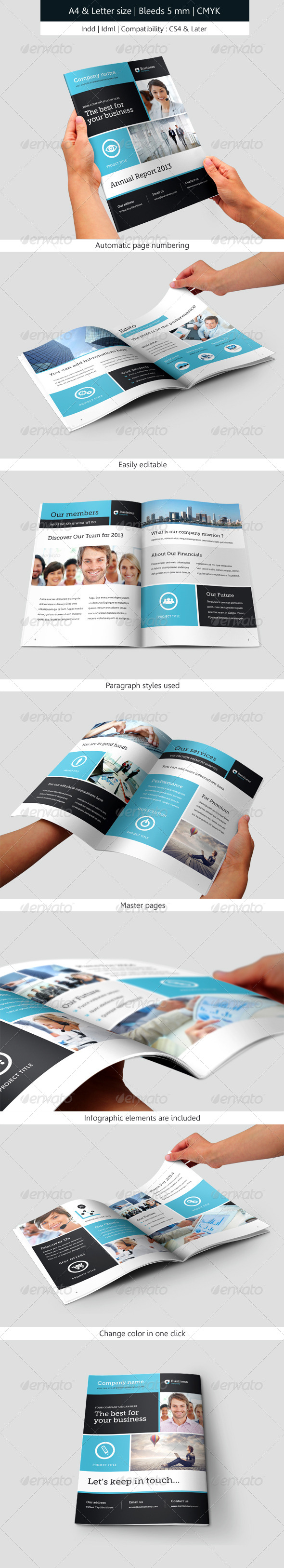 Corporate Brochure Template Annual Report by franceschi_rene | GraphicRiver
