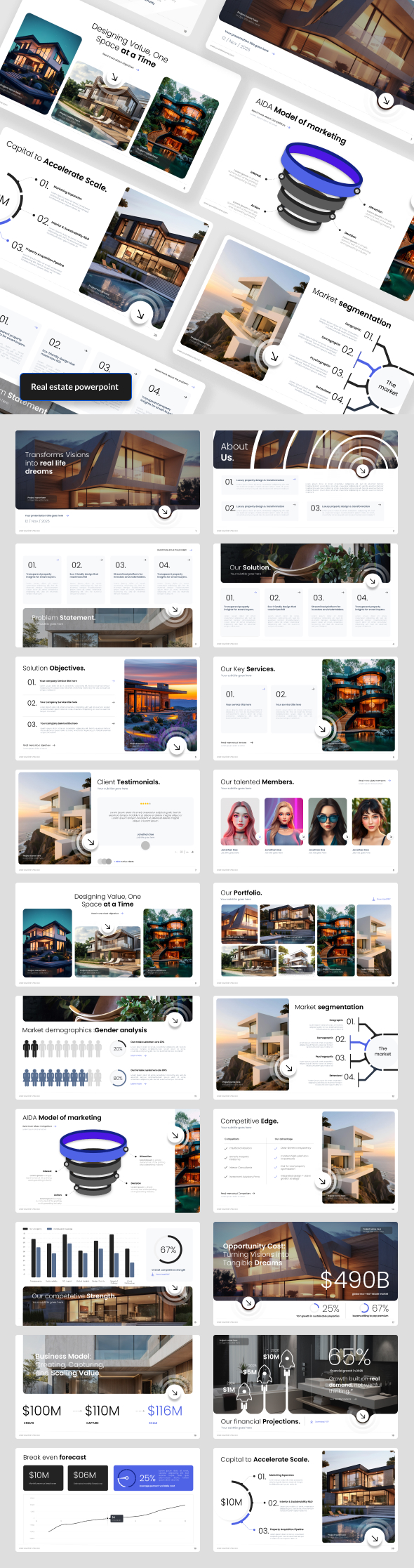 Real Estate Business Profile - Powerpoint Template