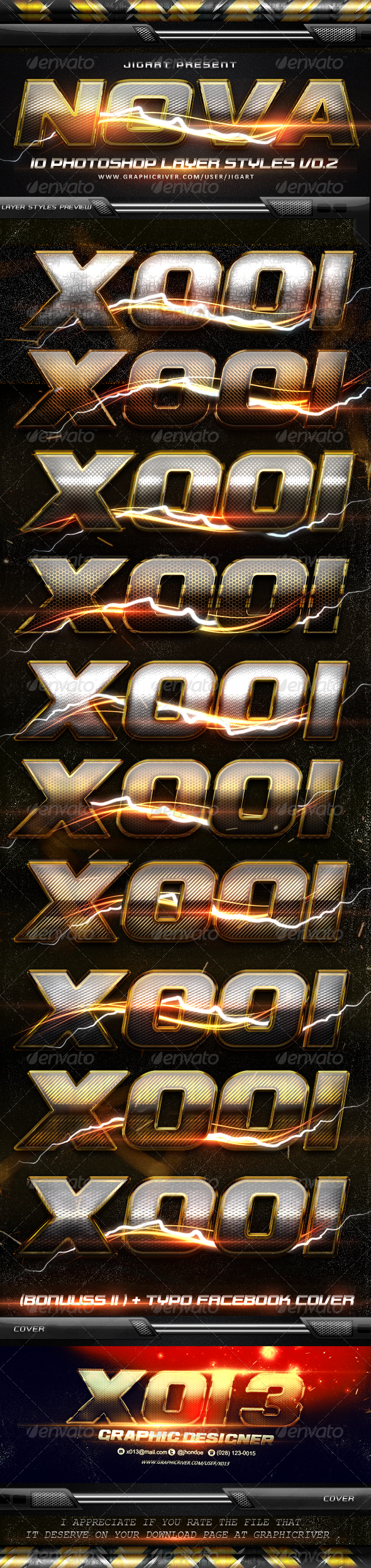 NOVA Layer Styles V0.2 - Text Effects Styles