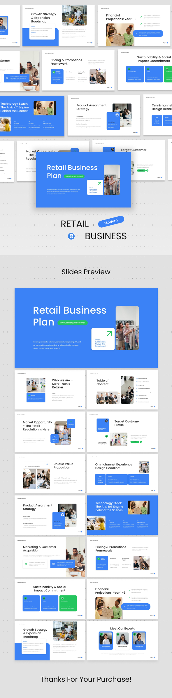 Retail Business Plan Keynote Template