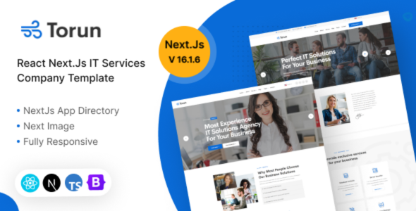 Torun - React Next.js IT Services Company Template by BDevs | ThemeForest