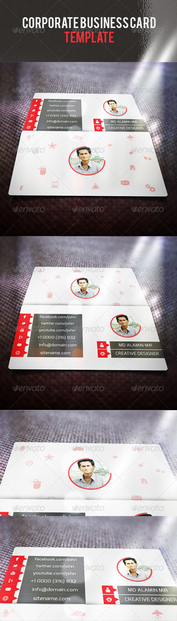 Corporate Business Card V 37 - Corporate Business Cards