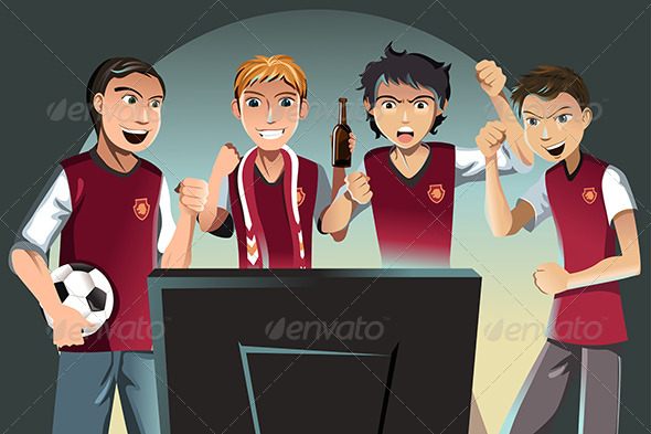 Soccer Fans - Sports/Activity Conceptual