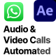 WhatsApp Video and Audio Call UI (Automated) - VideoHive Item for Sale