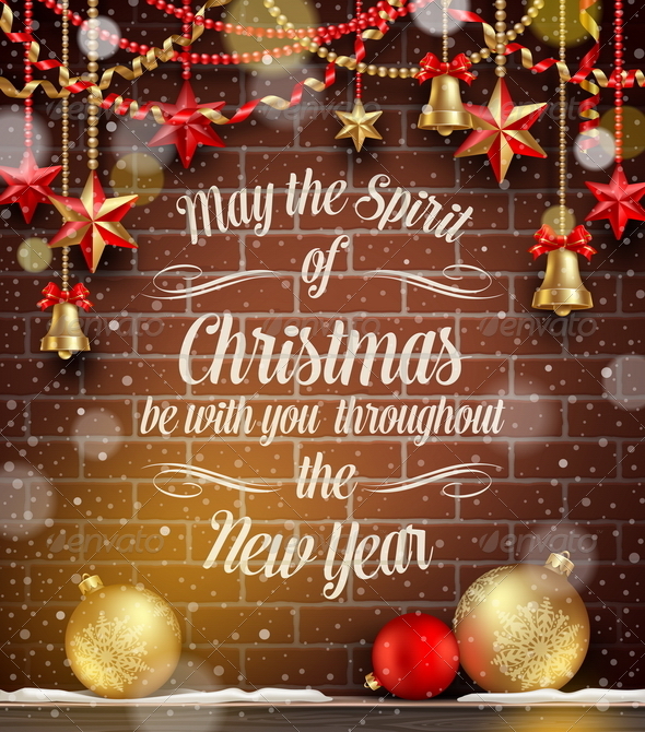 Christmas Holidays Decor, Baubles and Greeting - Christmas Seasons/Holidays
