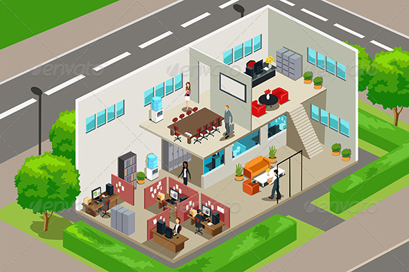 Business Office - Buildings Objects