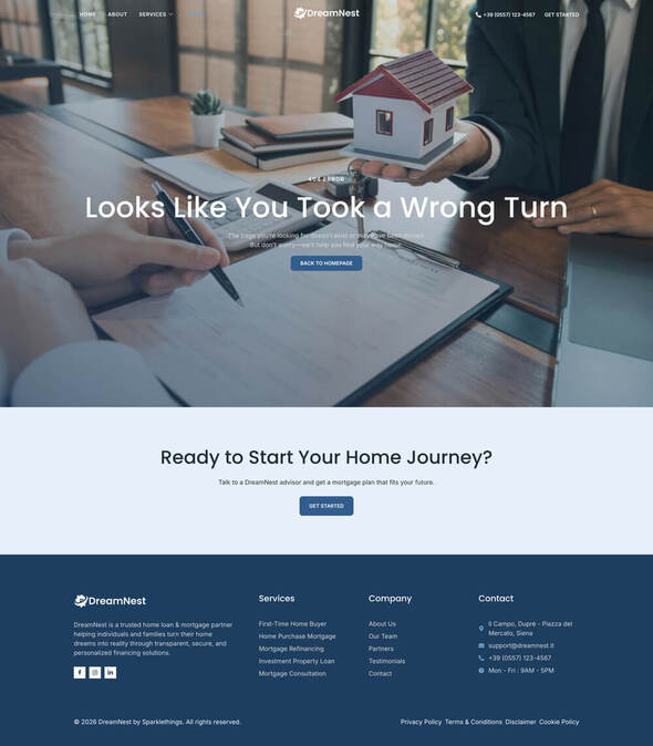 DreamNest - Home Loan & Mortgage Elementor Template Kit