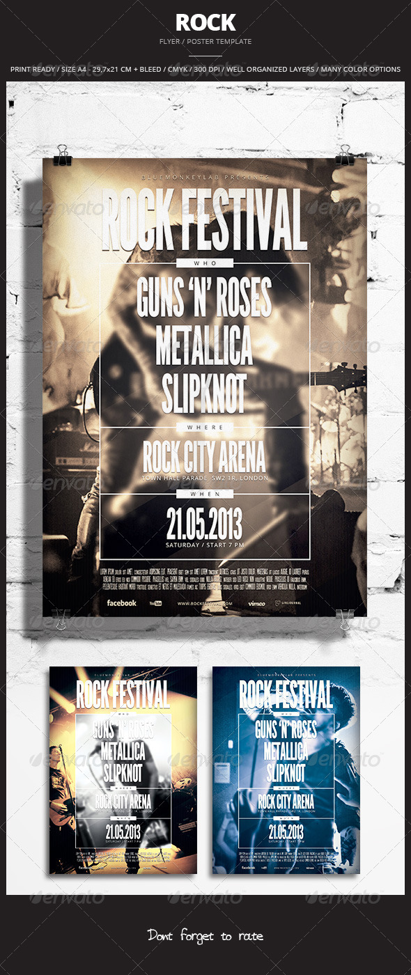 Rock Flyer / Poster 5 - Events Flyers