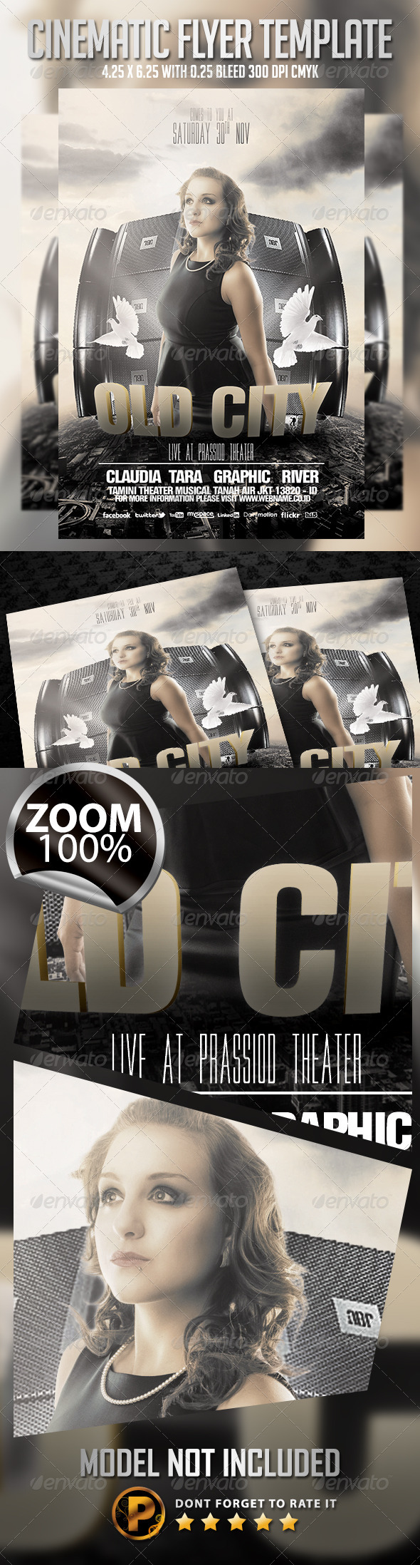 Cinematic Flyer Template - Clubs & Parties Events