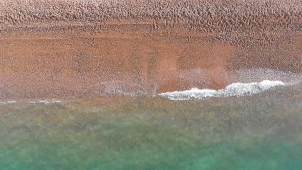 Top down aerial footage of the beautiful Brighton beach, located in the south coast of England UK  alt