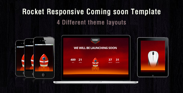 Rocket coming soon - ThemeForest 6116461