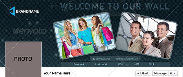 Brand Facebook Timeline Cover PSD NEW - Facebook Timeline Covers Social Media