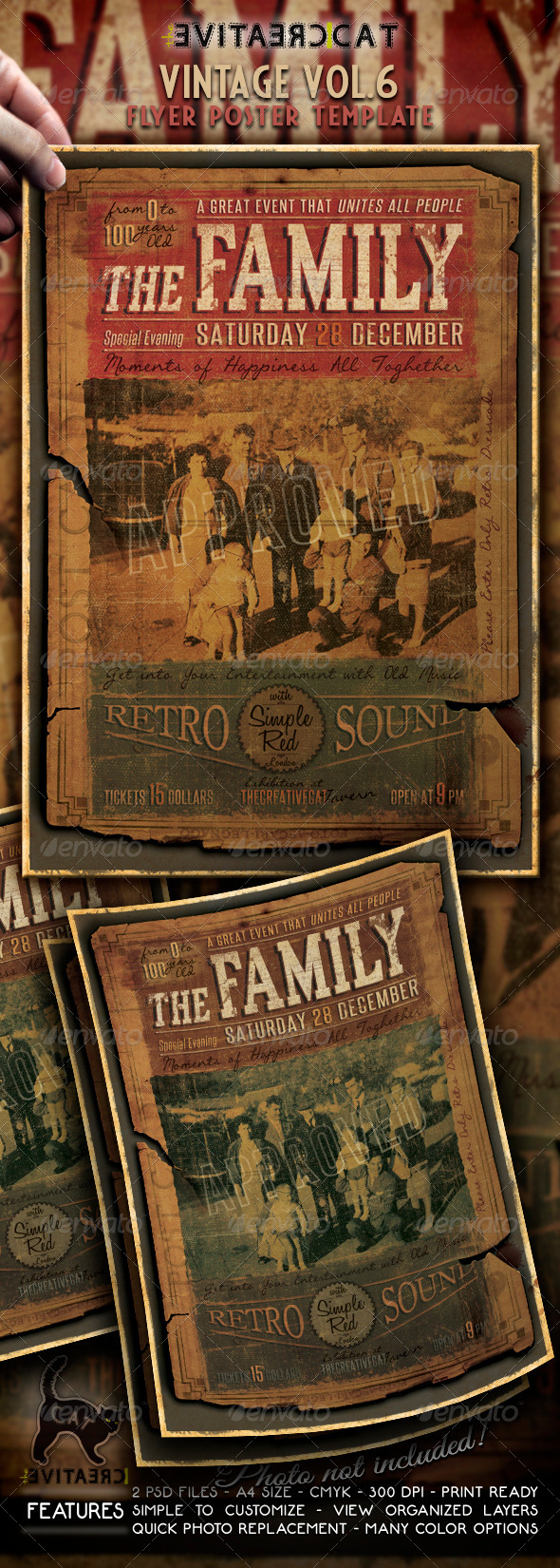 Vintage Flyer/Poster Vol. 6 - Events Flyers