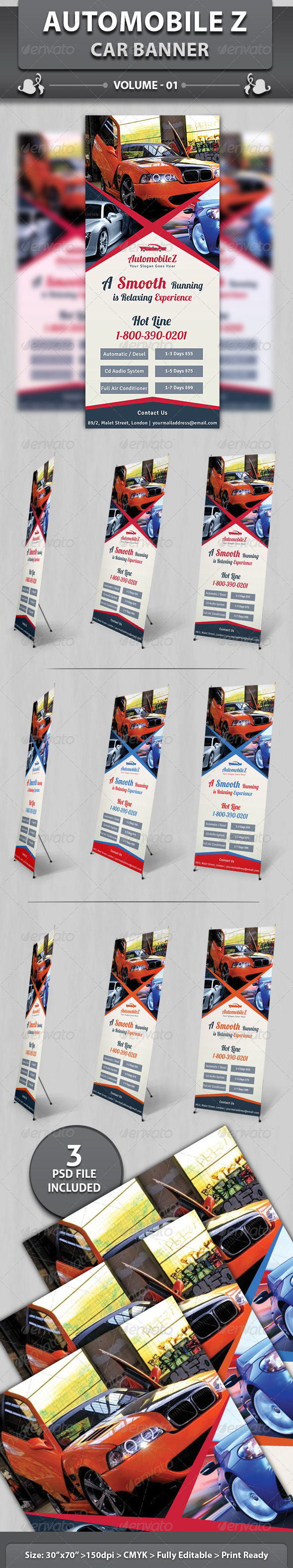 Automobile Business Banner | Volume 2 - Signage Print Templates