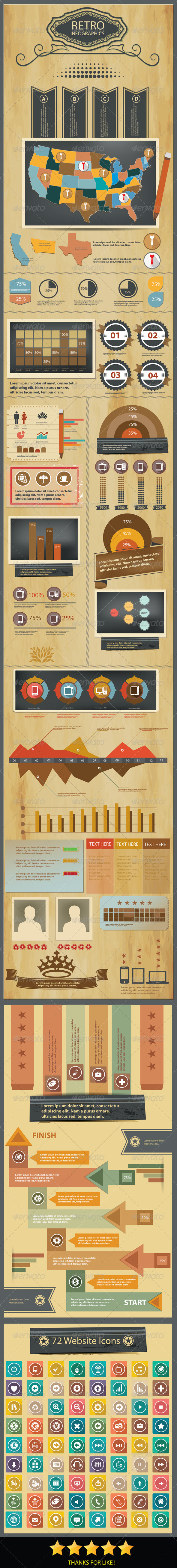 Grunge concept Infographics design - Infographics