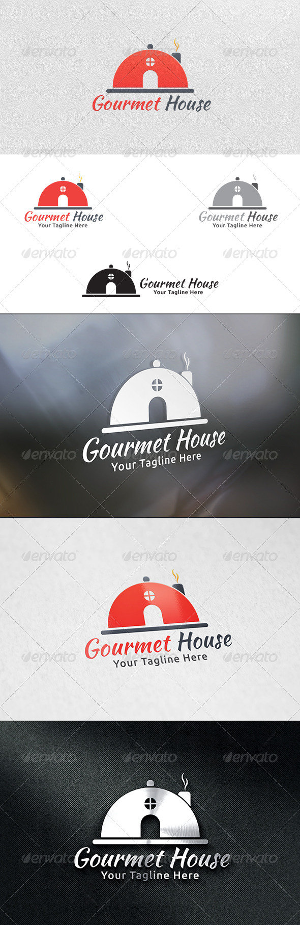 Gourmet House - Logo Template - Food Logo Templates