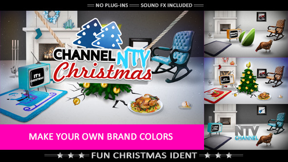 Funny Christmas Logo - VideoHive 6183181