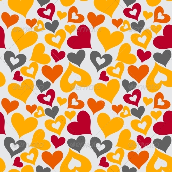 Valentine Seamless Hearts Pattern - Backgrounds Decorative