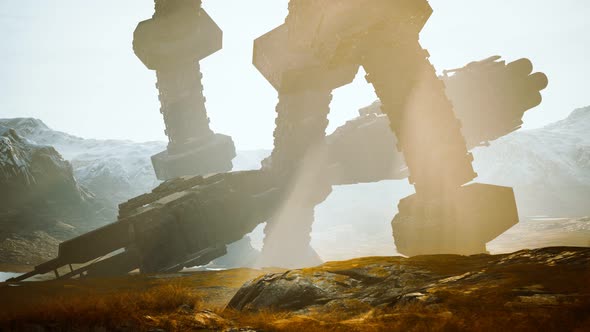 Old Abandonned Unidentified Flying Object at the Earth alt