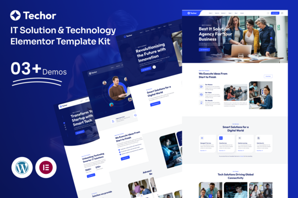 Techor – IT Solution & Technology Elementor Template Kit