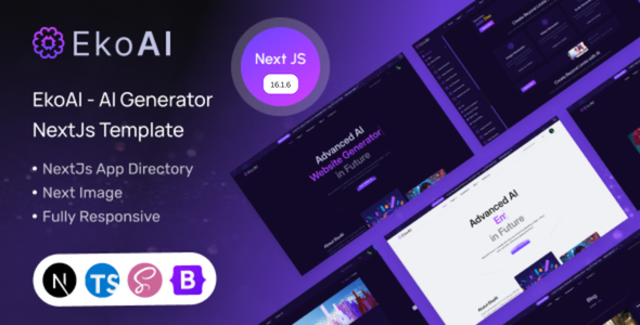 EkoAI - AI Generator NextJs Template
