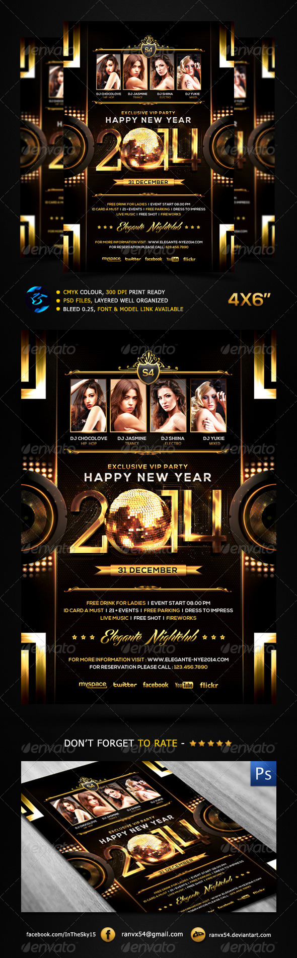 New Year 2014 Flyer Template - Events Flyers