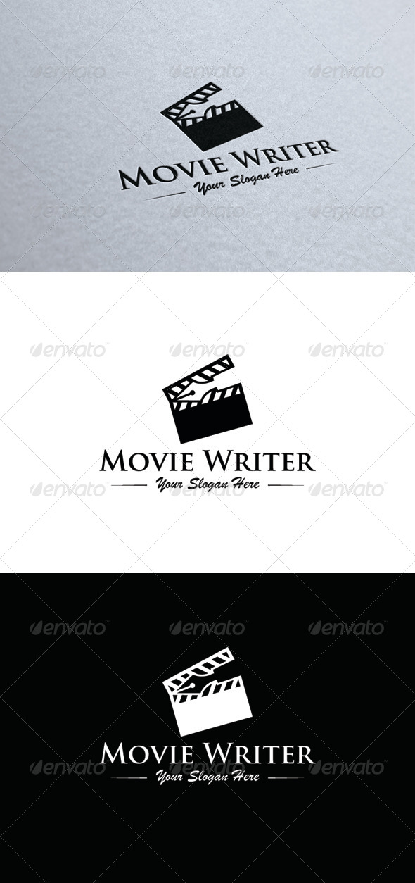 Movie Writer - Symbols Logo Templates