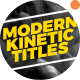 Modern Kinetic Titles - VideoHive Item for Sale