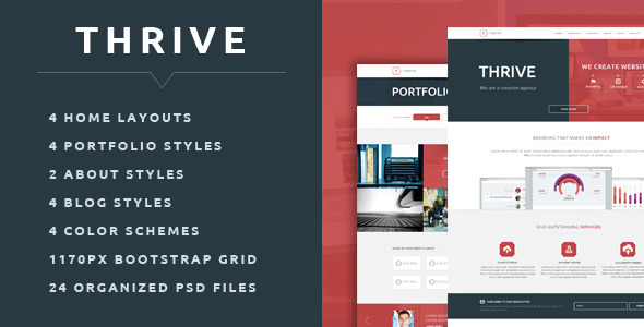 Thrive - Multipurpose Creative PSD Template