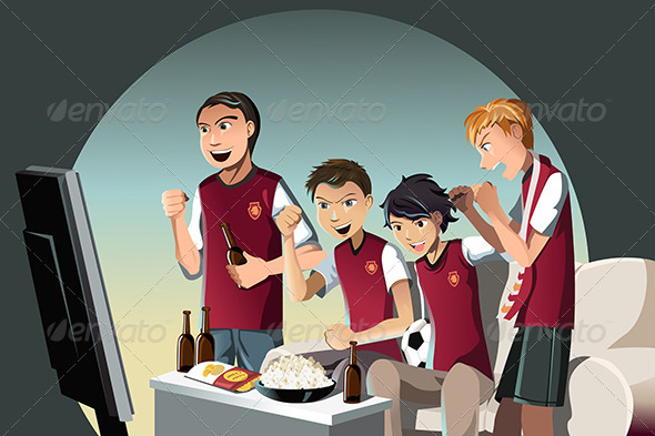 Soccer Fans - Sports/Activity Conceptual
