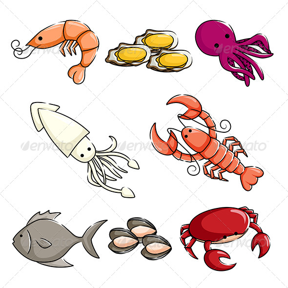 Sea Animals Icons - Animals Characters