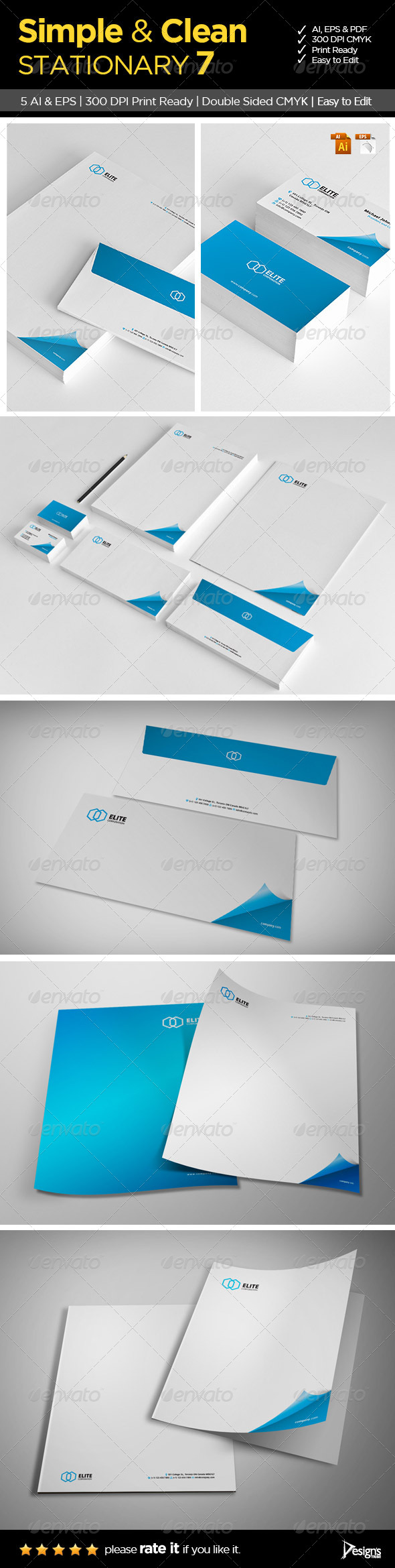 Simple and Clean Stationary 7 - Stationery Print Templates