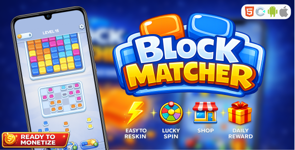 Block Matcher – Construct 3 - HTML5 Complete Game