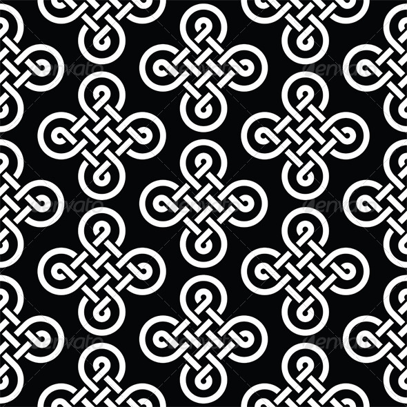 Celtic Irish Knots Seamless Pattern - Patterns Decorative
