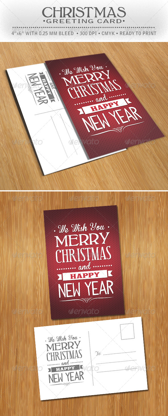 Christmas Greeting Postcard - Greeting Cards Cards & Invites