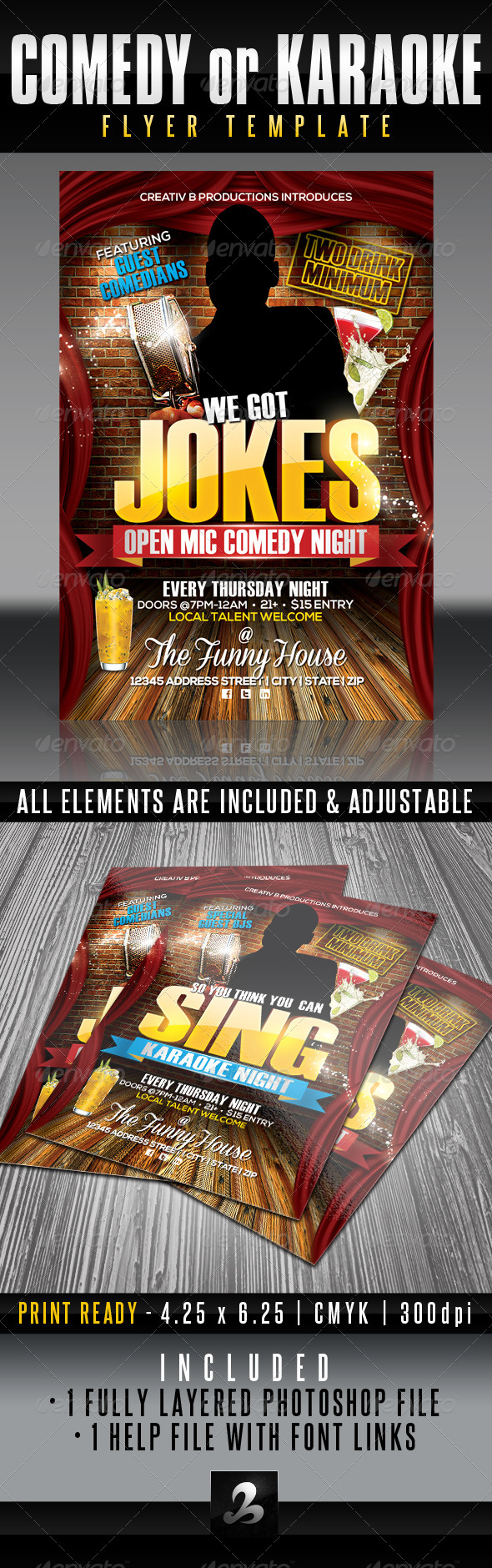 Comedy Night Flyer Template - Events Flyers