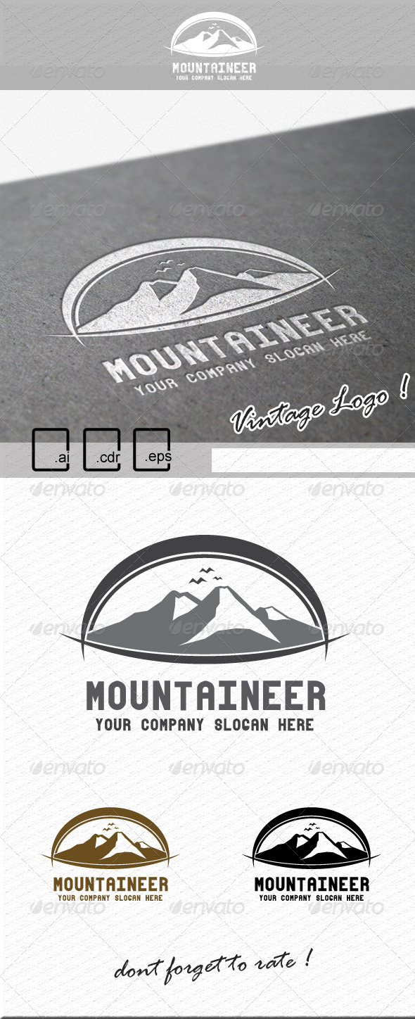 Mountaineer Logo - Nature Logo Templates