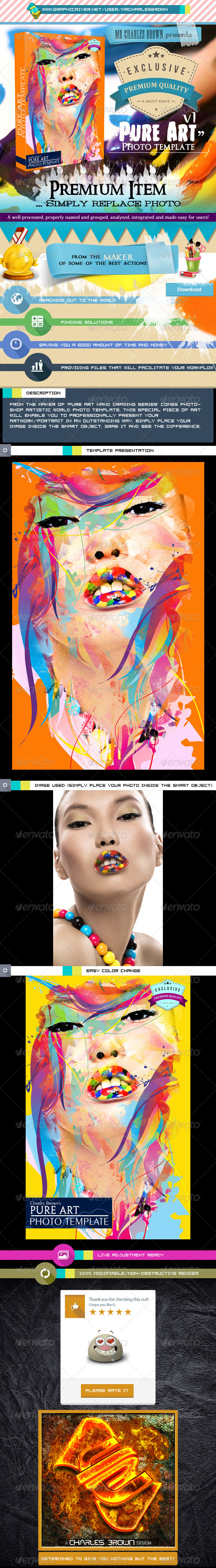 Pure Art Photo Template v1 - Photo Templates Graphics