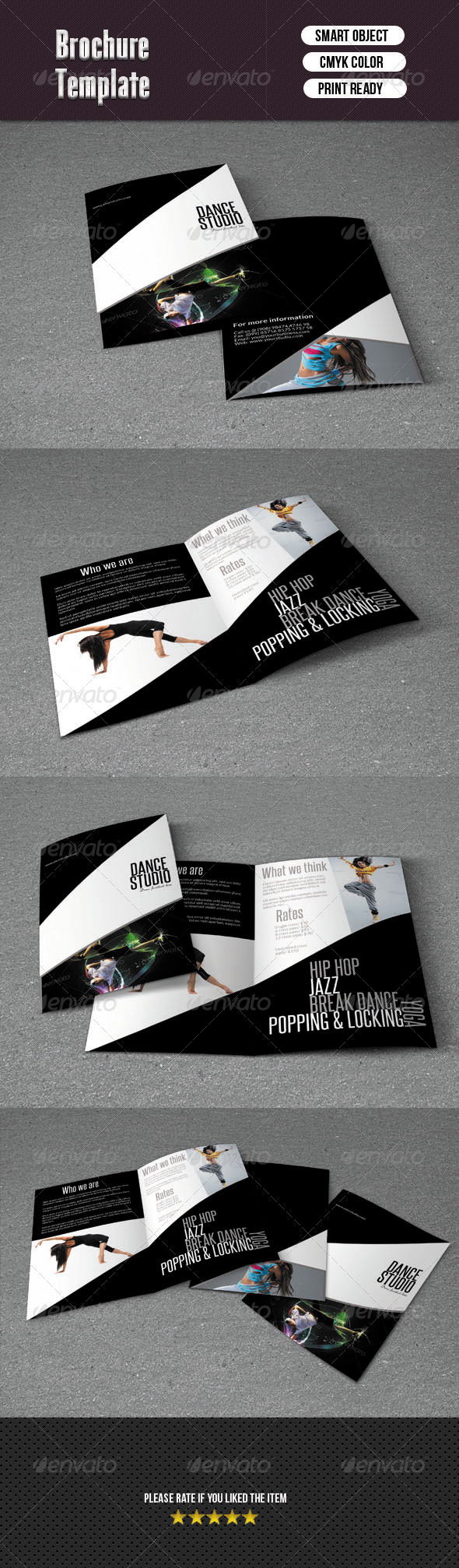 Bifold Brochure-Dance Studio - Corporate Brochures