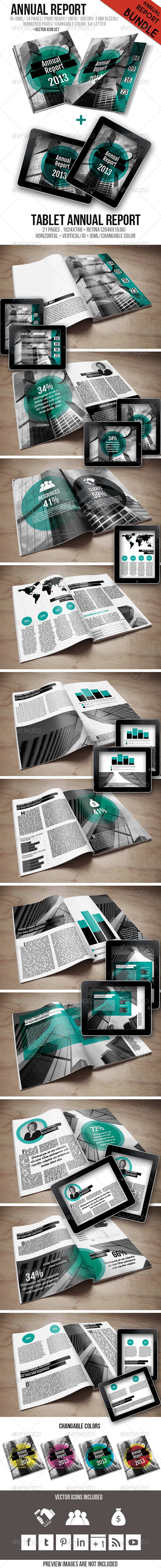 Annual Report Bundle - Magazines Print Templates