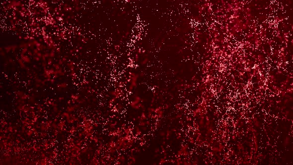 Abstract Relaxing Red Particle Lounge VJ Loop Backgroud