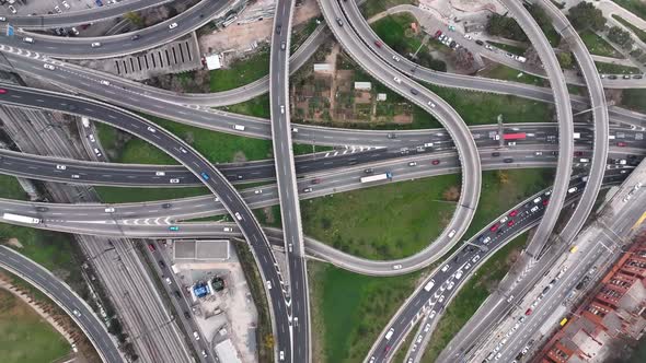 Aerial View of the Automobile Interchange
