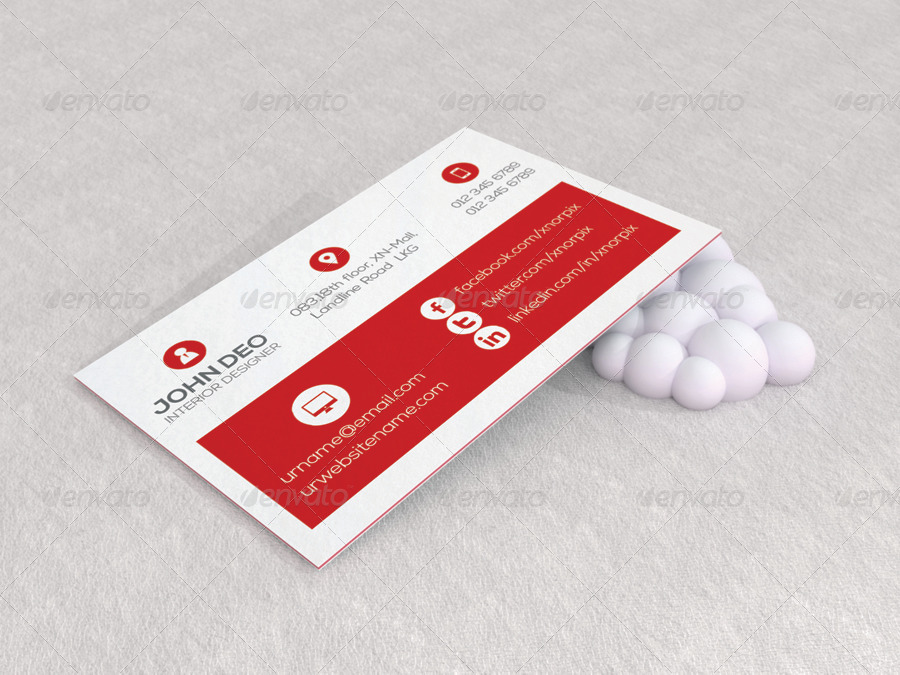 Luxe Business Card Mock Up By Axnorpix