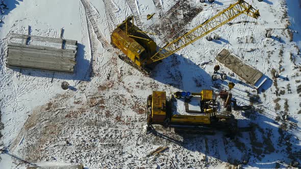 pile driving, time lapse