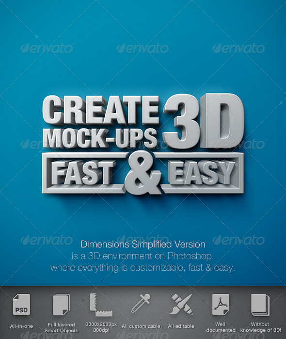 Dimensions Simplified Version - Mock-up 2 - Product Mock-Ups Graphics